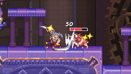 画像ギャラリー No.023のサムネイル画像 / 「ぼくらのキングダム 時食む果実といにしえの魔物」は，アクションもシム要素もハイブリッドに楽しめる。インティ・クリエイツらしさあふれる2Dドット絵も魅力だ【PR】