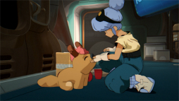 画像ギャラリー No.012のサムネイル画像 / レトロなアニメ調に描かれた世界を冒険する2人協力プレイADV「Orbitals」が発表に。Switch2向けに2026年発売