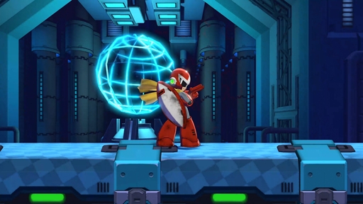 画像ギャラリー No.009のサムネイル画像 / ［プレイレポ］「ロックマン：デュアル オーバーライド」のブルースは攻めて守って飛び回る！ 多彩なシールド技でロックマンとはまったく異なるプレイ感に