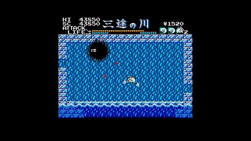 画像ギャラリー No.003のサムネイル画像 / 「EGGコンソール 幽霊君 MSX2」,配信開始。幽霊君がおちょコ玉とともに,閻魔大王に会うために冒険するアクションゲーム