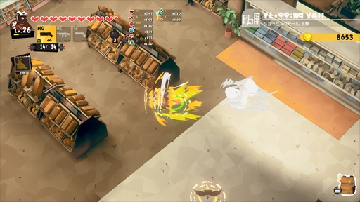 画像ギャラリー No.037のサムネイル画像 / ［プレイレポ］「DAMON and BABY」，子連れ魔王のユーモラスかつハードボイルドな珍道中をツインスティックシューターで描く