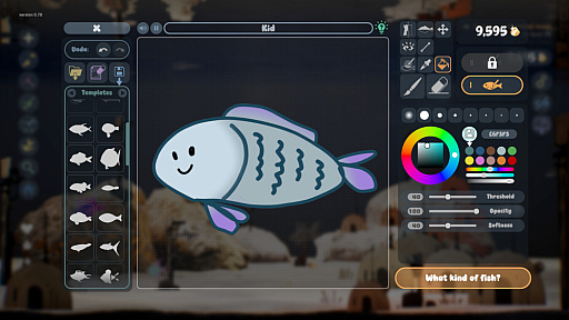 画像ギャラリー No.004のサムネイル画像 / 自分が描いた魚をアクアリウムで泳がせるゲーム「Drawquarium」，11月13日に発売