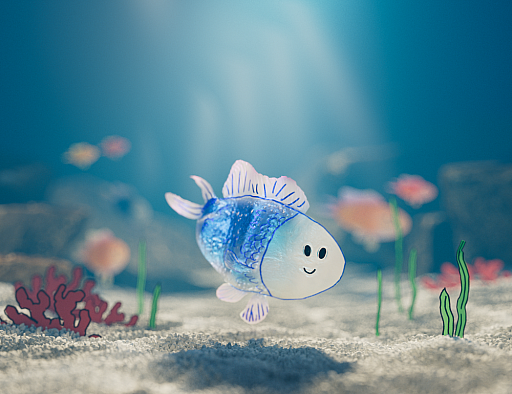 画像ギャラリー No.009のサムネイル画像 / 自分が描いた魚をアクアリウムで泳がせるゲーム「Drawquarium」，11月13日に発売