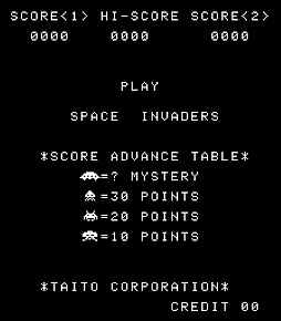 画像ギャラリー No.001のサムネイル画像 / アケアカ版「スペースインベーダー」,12月25日配信。白黒版とカラー版を収録し,サウンドは当時の鳴り方を極限まで再現