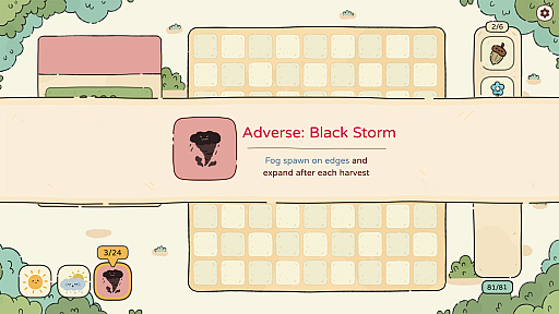 画像ギャラリー No.003のサムネイル画像 / Balatroインスパイアのデッキ構築型ローグライク「めぐりの花園」，Steamで発売。植物同士のシナジーを生かし，爆発的なスコアを狙っていこう