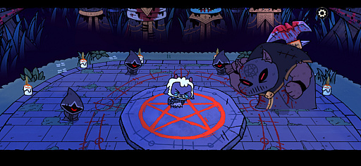 画像ギャラリー No.002のサムネイル画像 / 教えのためなら信者も逝かす!? 羊の教祖による教団運営&バトル「Cult of the Lamb Arcade Edition」(今日から始めろApple Arcade #59)