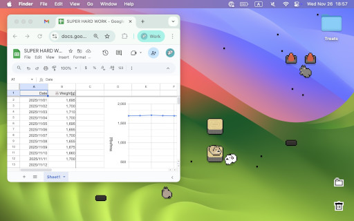 画像ギャラリー No.003のサムネイル画像 / うさぎの“うんぴ”を集めるデスクトップ放置系シム「うさぎとぷーぷ」1月23日に配信