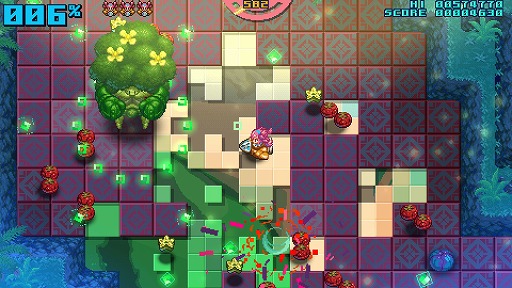 画像ギャラリー No.006のサムネイル画像 / 敵の爆発でパネルを開放! 昔懐かしいアーケードライクな全方位ツインスティックシューター「Z-GYUBAAN!」,Steamで本日リリース