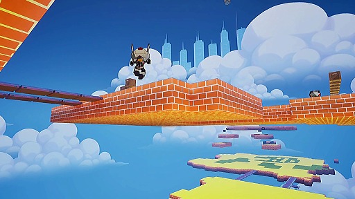 画像ギャラリー No.002のサムネイル画像 / 浮遊感あふれるジャンプアクション「PomPomMomonga」，2027年春にSteamでリリース。資源回収用のロボットとなり，空中を駆け巡る