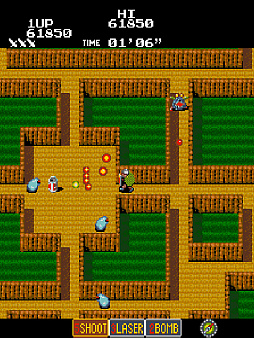 画像ギャラリー No.006のサムネイル画像 / アケアカ版「ラビリンスランナー」，1月22日配信。さらわれたパパイヤ姫を救出するため勇者が冒険するアクションSTG