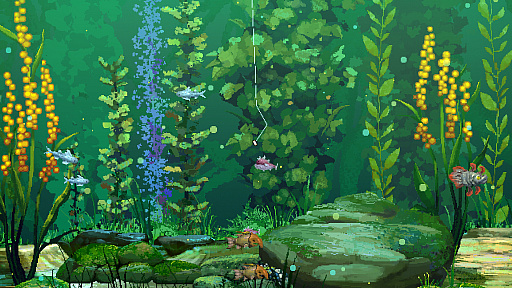 画像ギャラリー No.005のサムネイル画像 / 未知の惑星で釣りをして，住民との交流も楽しめる放置系ADV「オリオン・ブルー」，Steamストアページを公開中