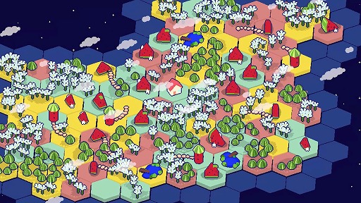 画像ギャラリー No.003のサムネイル画像 / 惑星デザイナーが銀河を再建するSLG「バブルガム ギャラクシー」，本日発売。六角形タイルを組み合わせて最高の“星創りデザイナー”を目指そう