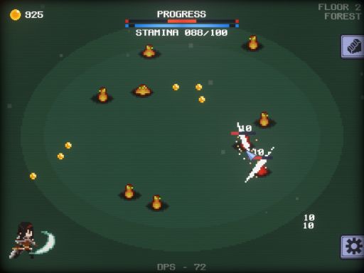 画像ギャラリー No.002のサムネイル画像 / クリックして敵を撃破！　塔の最上階を目指すハックスラッシュ・クリッカーゲーム「OVER THE TOWER」，Steamで配信開始