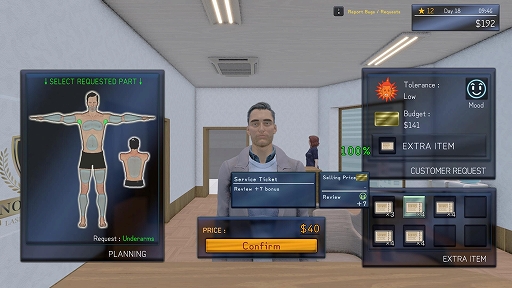 画像ギャラリー No.004のサムネイル画像 / 「脱毛サロンシミュレーター」，クローズドβテストを開始。お客のムダ毛を焼き払う快感を味わおう。素早い施術と限界ギリギリの寸止めが重要