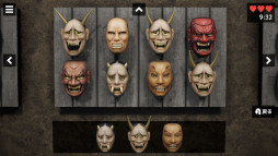 画像ギャラリー No.001のサムネイル画像 / 壁一面に掛けられた大量のお面を整理するホラーゲーム「呪面」，体験版をSteamでリリース。「異変探し」と「整理整頓」を融合