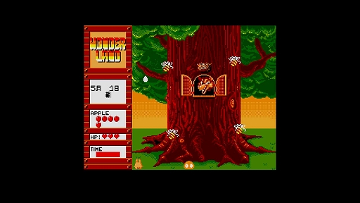 画像ギャラリー No.002のサムネイル画像 / 「EGGコンソール ワンダーランド オブ カーバンクル MSX2」，配信開始。カーバンクルを操作し，ジャンプとショットを駆使して敵と戦うSTG