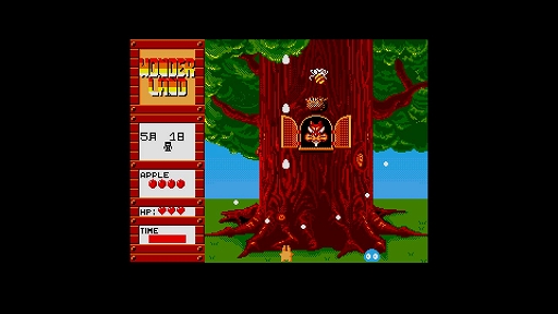 画像ギャラリー No.004のサムネイル画像 / 「EGGコンソール ワンダーランド オブ カーバンクル MSX2」，配信開始。カーバンクルを操作し，ジャンプとショットを駆使して敵と戦うSTG