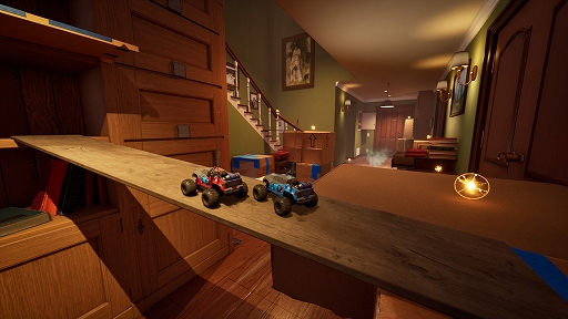 画像ギャラリー No.001のサムネイル画像 / 2台のラジコンで家を探索し,失踪した教授の謎を追え。2人協力ラジコンADV「WheelMates」が発表に