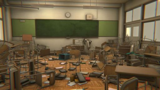 画像ギャラリー No.002のサムネイル画像 / 日本の学校がリミナルスペースに。人の気配が消えた校舎を探索するゲーム「ナフダサガシ」，Steamで配信開始