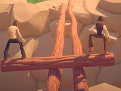 丸太の両端に乗ってさまざまな障害を乗り越える2人協力ゲーム「Log Riders」，2月13日にSteamでリリース