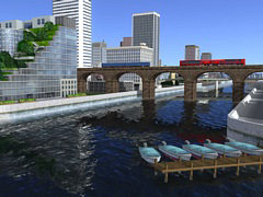 「A列車で行こう9 Evolution」，チュートリアルを含む4種類のマップを追加。駅や建物の敷地内にアイテムを配置して，都会らしい景観を再現可能