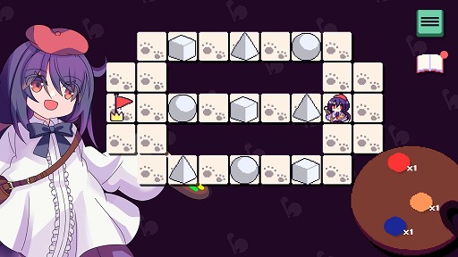 画像ギャラリー No.005のサムネイル画像 / 不思議な絵筆で色を変えて攻略するパズルゲーム「Colorful Craftworks」，Steamストアページを公開。東京ゲームダンジョン11に出展