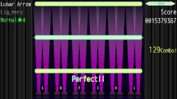 画像ギャラリー No.004のサムネイル画像 / 音楽ゲーム「CoLane」,PC向けテスト版を無料公開。1つのノーツを複数のキーで取れるので,最適な運指を考えよう