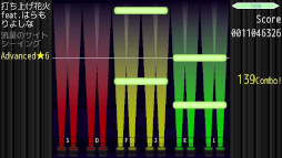 画像ギャラリー No.006のサムネイル画像 / 音楽ゲーム「CoLane」,PC向けテスト版を無料公開。1つのノーツを複数のキーで取れるので,最適な運指を考えよう