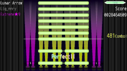 画像ギャラリー No.007のサムネイル画像 / 音楽ゲーム「CoLane」,PC向けテスト版を無料公開。1つのノーツを複数のキーで取れるので,最適な運指を考えよう