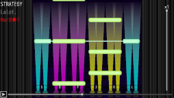画像ギャラリー No.008のサムネイル画像 / 音楽ゲーム「CoLane」,PC向けテスト版を無料公開。1つのノーツを複数のキーで取れるので,最適な運指を考えよう