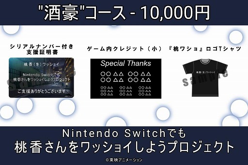 画像ギャラリー No.008のサムネイル画像 / 謎のアクションゲーム「桃香(を)ワッショイ」,Switch版のクラウドファンディングが開始1時間半で目標達成。リターン品アップデートを発表