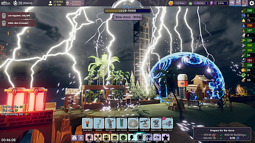 画像ギャラリー No.004のサムネイル画像 / “ローグライクシティビルダー”の新作「Stormbridge」リリース。嵐から逃げつつ，橋上の集落を拡張