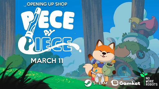 画像ギャラリー No.001のサムネイル画像 / 動物たちが暮らす森で修理屋を営むパズルクラフトシミュレーション「Piece by Piece」，Steamで配信開始