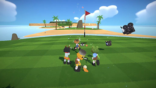 画像ギャラリー No.004のサムネイル画像 / 打順を無視して,リアルタイムで他プレイヤーを妨害できる。自由すぎるカオスゴルフゲーム「Super Battle Golf」,Steamで発売