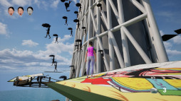 画像ギャラリー No.005のサムネイル画像 / 五分目 悟氏が自身のシュールCGアニメの世界をゲーム化。3Dアクション「親戚の家に行け！よし子！」，Steamでリリース