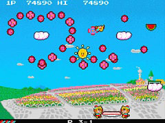 アケアカ版「プランプポップ」，3月5日配信開始。動物親子がトランポリンで子供を跳ね返し，上空に浮かぶ風船を割っていくACTゲーム