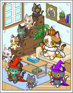 画像ギャラリー No.005のサムネイル画像 / ネコのパズルゲーム「マロンと休日2」，スマホ向けにリリース。マージパズルでコインを稼ぎ，ガチャでアイテムを集めよう