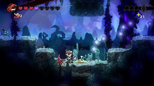 画像ギャラリー No.015のサムネイル画像 / 2D横スクロールACT「GOBBLE」，9月24日発売決定。勇者に憧れる少年と，敵を捕食して能力を習得するモンスターが冒険を繰り広げる