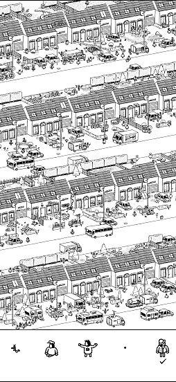 画像ギャラリー No.003のサムネイル画像 / モノクロの世界のなかにある,静かな驚き。「Hidden Folks+」の素朴で温かな風景に癒されよう(今日から始めろApple Arcade #63)