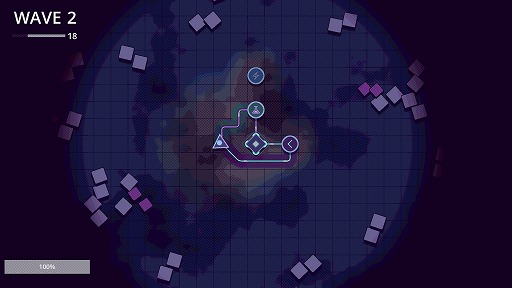 画像ギャラリー No.001のサムネイル画像 / 回路設計×ローグライト×タワーディフェンスな新作「Pulslink」，Steamストアページを公開。回路次第でタワーの性能が変化する