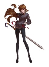 画像ギャラリー No.017のサムネイル画像 / 弾幕STG「食魂徒 〜Blue Pieta〜」,東方の見習い死神「チェ・ウリ」と西方のヴァンパイアハンター「レイラ」の主人公に加え,人間ボス「マリア」を紹介