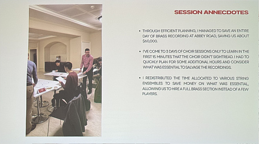 画像ギャラリー No.013のサムネイル画像 / 「ゲームのためのオーケストラ録音」の秘訣を，現役プロデューサーが徹底解説［GDC 2026］