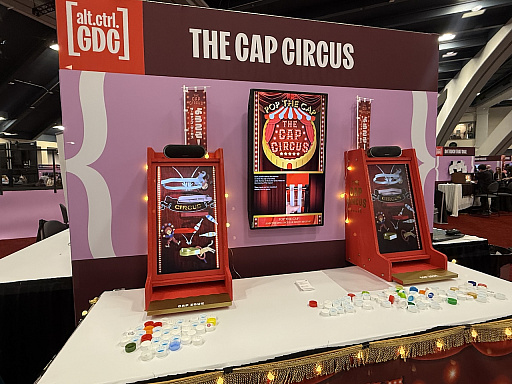 画像ギャラリー No.002のサムネイル画像 / ペットボトルのフタをペチッと弾くと……？　エレメカチックなおもしろ筐体「The Cap Circus」をalt.ctrl.GDCで体験［GDC 2026］