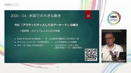 画像ギャラリー No.007のサムネイル画像 / “体感ゲーム”から“体験の共有”へ。日本ではなじみの薄い，欧米アーケードゲームのデザイン，店舗形態，文化変遷の30年をひもとく［CEDEC 2026］