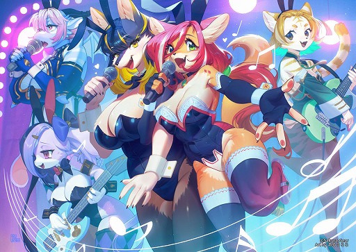 画像ギャラリー No.009のサムネイル画像 / ケモミミ美少女プロジェクト「Bunnimals」，2周年記念ポップアップストアを4月23日から東京・秋葉原で開催。あるうらら氏の新作イラストが登場