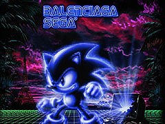 バレンシアガとセガがコラボ。ソニックのビジュアルや両社のロゴをデザインしたTシャツ，フーディなどを日本先行リリース