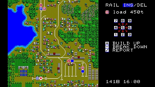 画像ギャラリー No.002のサムネイル画像 / 初代「A列車で行こう」,EGGコンソールで本日配信。線路を敷設し,大統領列車をゴールまで導くシミュレーションゲーム