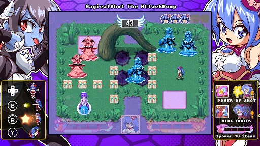 画像ギャラリー No.006のサムネイル画像 / 敵を壁に押し込んで倒す固定画面アクション「ツクールシリーズ マジカルショット・ザ・アタックバンプ☆」，Switch版の配信を再開