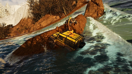 画像ギャラリー No.003のサムネイル画像 / チェーンで繋がれた2台の車が過酷なオフロードを走破する。2人協力ドライブADV「Chained Wheels」,Steamで配信開始