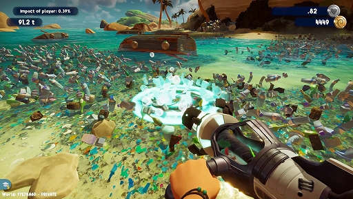 画像ギャラリー No.002のサムネイル画像 / 最大25人で協力して汚染された環境を探索し，環境を再建させよう。「Clean Up Earth」，本日リリース